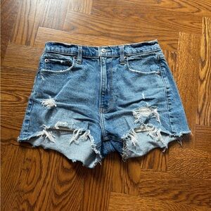 Abercrombie & fitch denim/jean shorts with rips